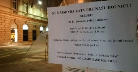 Počinju dežure građana ispred Opće bolnice