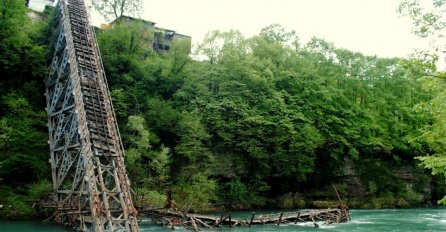 Destroyed Bridge on the Neretva near Jablanica