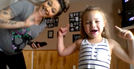 (VIDEO) Djevojčica i njena trudna mama su u trenu osvojile internet