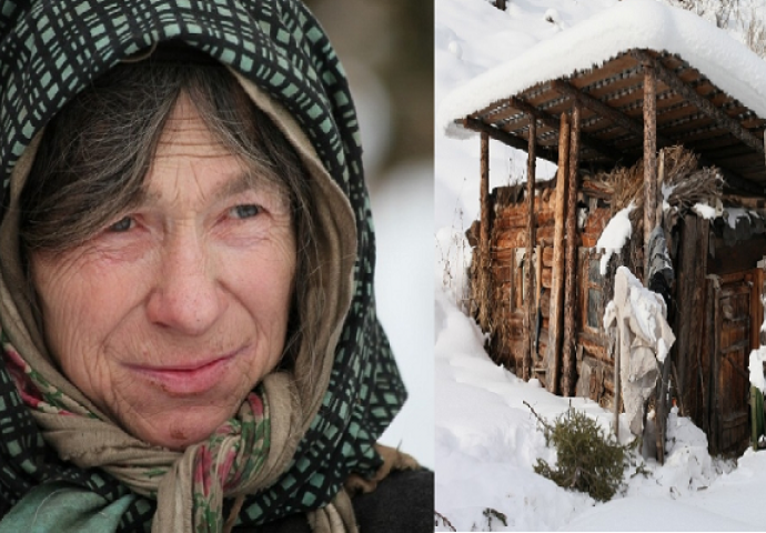 U sklepanoj drvenoj kolibi ova "Sibirska usamljenica" 70 godina živi  odsječena od civilizacije