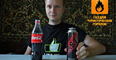 Da li znate šta se desi kada pomiješate Coca Colu i gas ? (VIDEO)