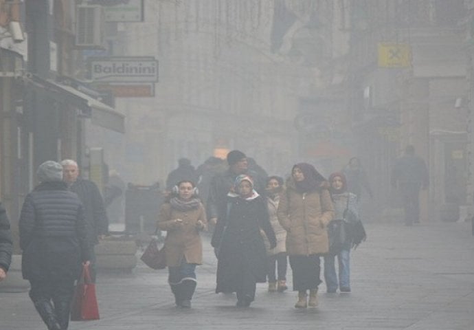  U narednih 48 sati ne očekuje se značajnije poboljšanje kvaliteta zraka