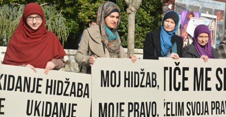  U Mostaru održana protestna šetnja zbog zabrane nošenja hidžaba: Ukidanje hidžaba je ukidanje identiteta 