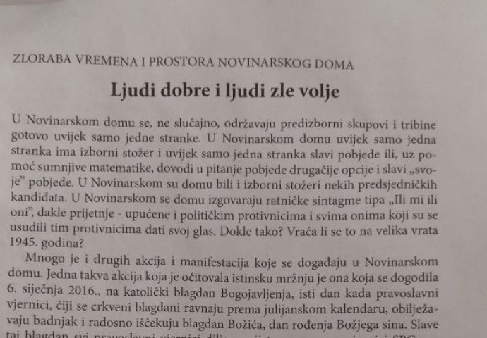 Zagrebački kvart zatrpan lecima o Srbima u Hrvatskoj