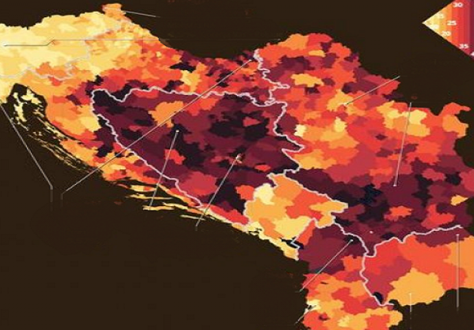 Ovo su crne rupe zapadnog Balkana: Na mapi nezaposlenosti, evo gdje se nalazi BiH