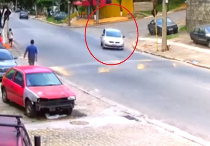 Obrukao se: Driftao je preko ležećeg policajca i provalio se maksimalno (VIDEO)