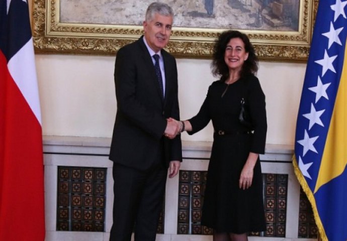 Čović primio akreditivna pisma novoimenovane ambasadorice Republike Čile za BiH