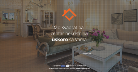 Mojkvadrat.ba: Specijalizirani servis za nekretnine uskoro online