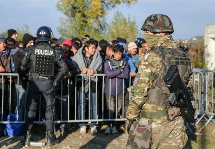 Slovenska vojska na granici kao odbrana od ilegalnih ulazaka migranata