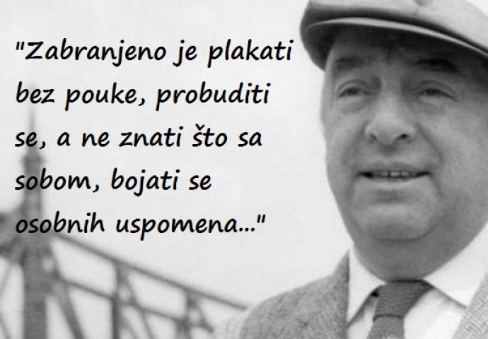 "Zabranjeno je otjerati nekog s kim se nisi pomirio, zaboraviti njegove oči i osmijeh"