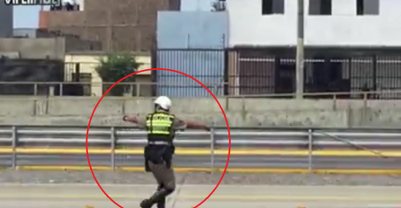 Policajac zaustavio saobraćaj: Kada vidite zbog čega , oduševit ćete se (VIDEO)