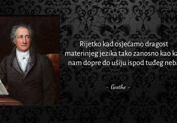 'Rijetko kad osjećamo dragost materinjeg jezika tako zanosno kao kad nam dopre do ušiju ispod tuđeg neba'