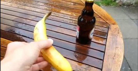 Super trik: Evo kako da otvorite pivo pomoću banane (VIDEO)