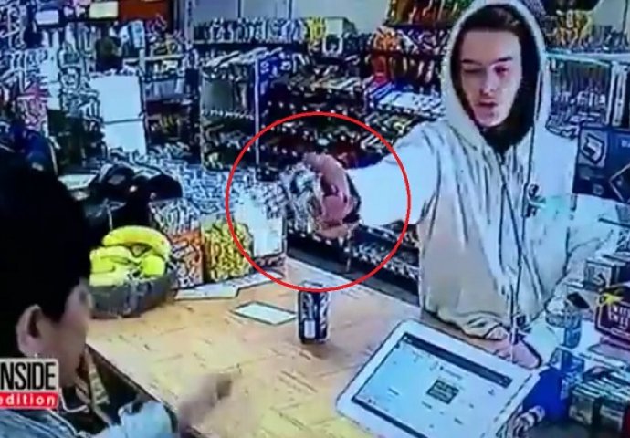 Htio je da opljačka prodavnicu ali ga je prodavačica naučila pameti  (VIDEO)