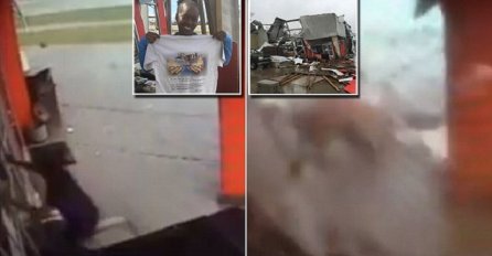 Htjela se sakriti od tornada u radnju: Kada vidite šta je kamera snimila naježit ćete se (VIDEO)