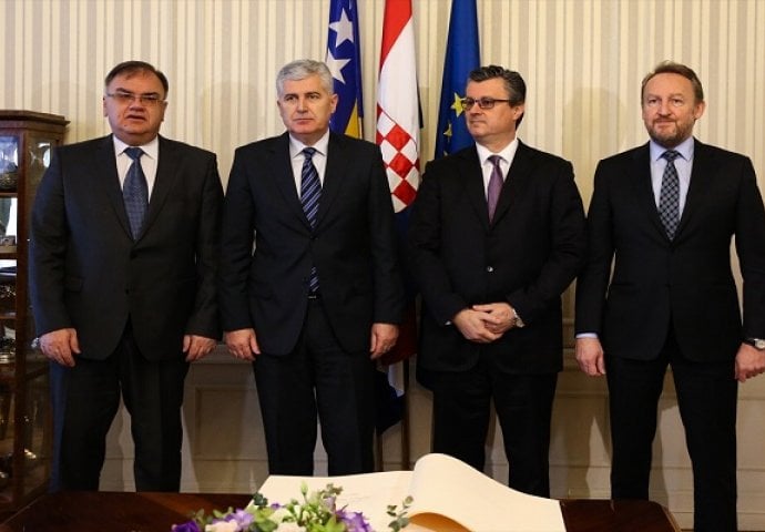 Članovi Predsjedništva BiH s Oreškovićem: Hrvatska podrška euroatlanskim integracijama BiH