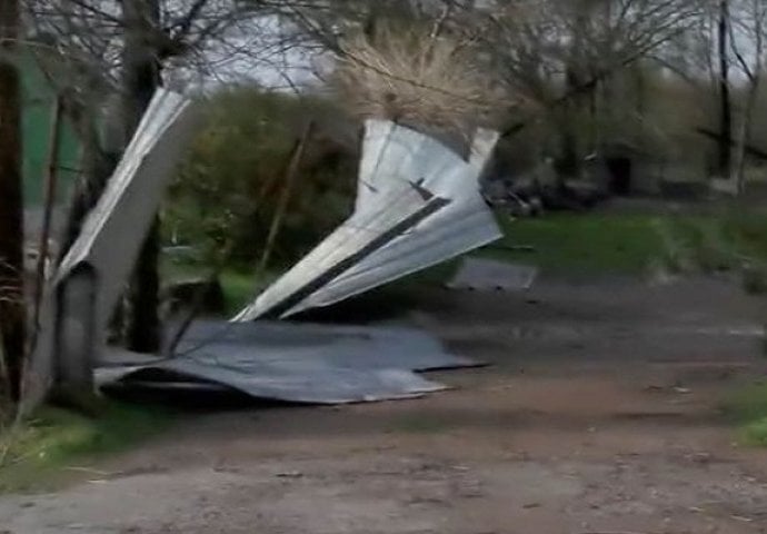 Dok su snimali štetu koju je tornado napravio, pas je uradio nešto što se ne viđa često (VIDEO)