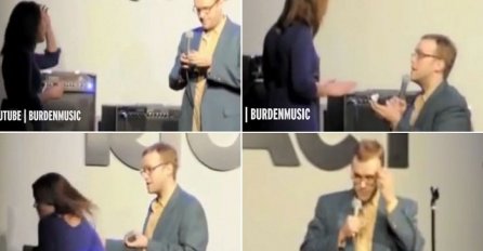  Komičar pred publikom zaprosio djevojku, ovakav odgovor sigurno nije očekivao (VIDEO)