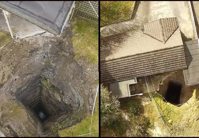U dvorištu im se otvorila rupa duboka čak 90 metara (VIDEO)