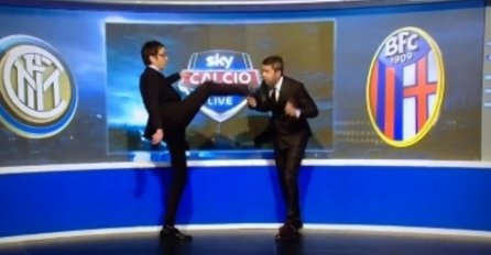 Novinar usred TV emisije udario u glavu legendu Milana (VIDEO)