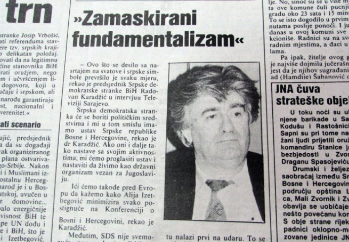 Karadžić: 'Nemojte misliti da nećete BiH odvesti u pakao'