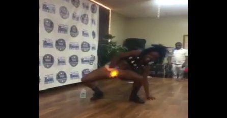 Ona se bukvalno zapalila od igranja: U toku nastupa izbio požar u međunožju (VIDEO)