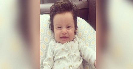 Niko ne može da vjeruje koliko kose ima ova dvomjesečna beba (VIDEO)
