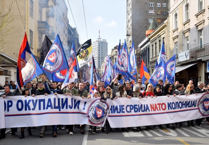 Srbija: Oko dvije hiljade ljudi na anti-NATO protestima u Beogradu