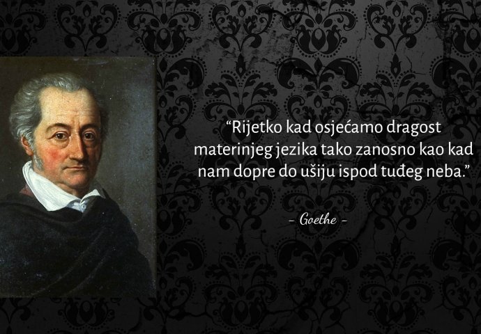 'Rijetko kad osjećamo dragost materinjeg jezika tako zanosno kao kad nam dopre do ušiju ispod tuđeg neba'