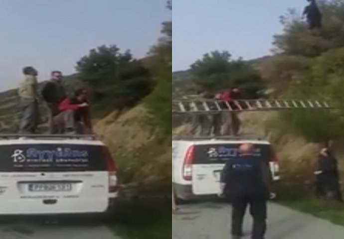 Vozili se cestom i ugledali nešto veliko na žicama dalekovoda: Ovako nešto do sada niste vidjeli (VIDEO)