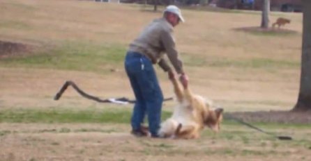 Zaslužuje Oscara: Pas se pravio mrtav kada je došao čas da ga vlasnik vodi kući (VIDEO)