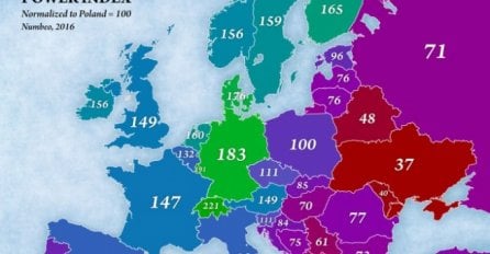  Ova genijalna mapa otkriva kakav je stvarni standard bh. građana u odnosu na Evropu