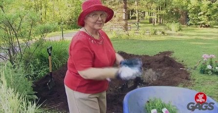 Mislili su da bakica sadi cvijeće, a onda su prišli bliže i ugledali nešto što ih je zaprepastilo