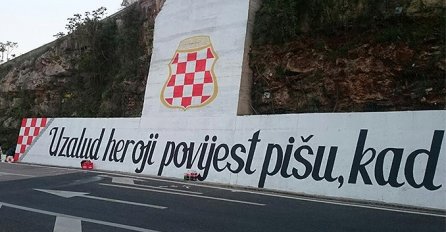 Kod Čapljine oslikan grafit posvećen tzv. Herceg-Bosni