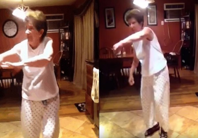 Baka je čula svoju omiljenu pjesmu, a onda joj ništa nije moglo stati na put (VIDEO)