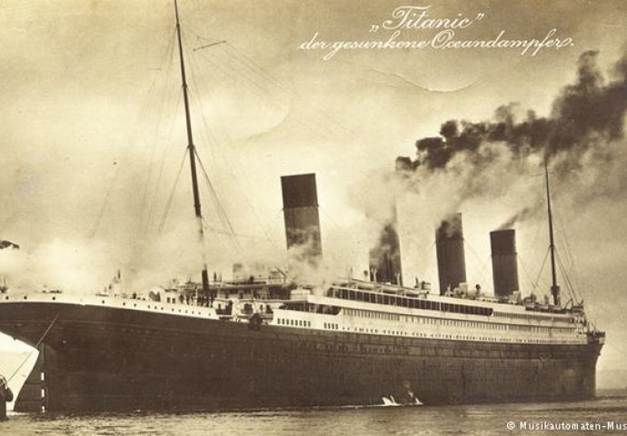 Nakon udara u ogromnu santu leda, potonuo je u to vrijeme najveći brod 'Titanic'