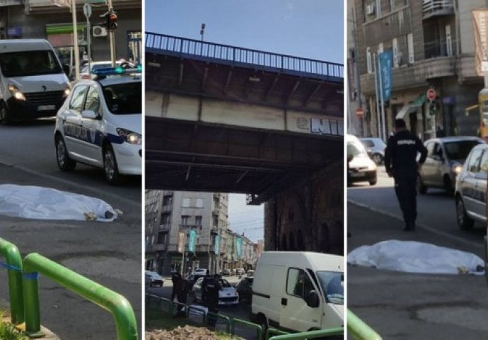 UŽAS U CENTRU BEOGRADA: Žena skočila u smrt sa Brankovog mosta! (FOTO)