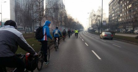 Akcijom "Kritična masa" biciklisti pokazali da i oni učestvuju u saobraćaju