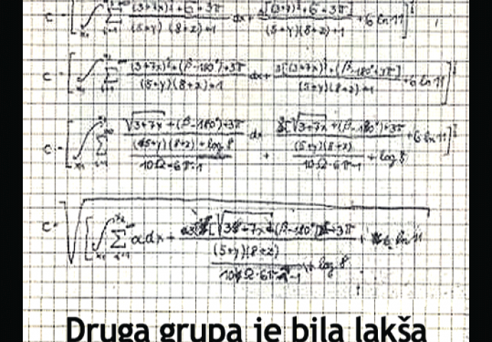 'Druga grupa je bila lakša': Rečenica koju smo izgovarali nakon svakog pismenog zadatka