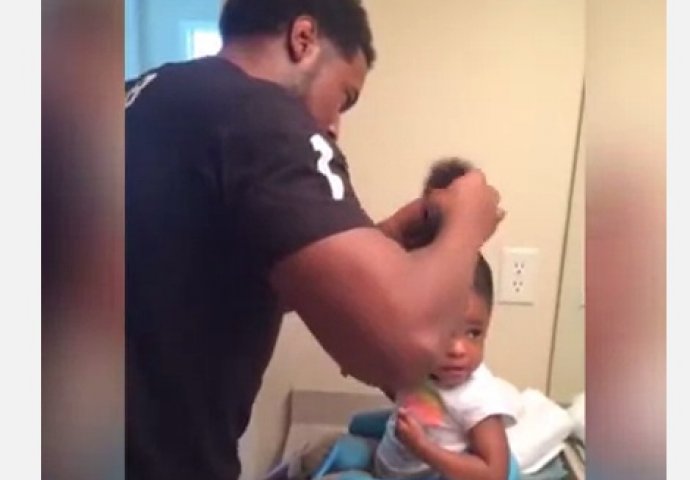 Video tate koji kćerki pravi frizuru za samo nekoliko sati nasmijao je gotovo tri miliona ljudi 