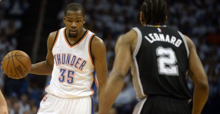 Sjajni Durant predvodio Thunder do poravnanja protiv Spursa