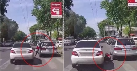 Da li je ovo najjači dječak na svijetu? Udarilo ga auto, ali to ga nije spriječilo da nastavi