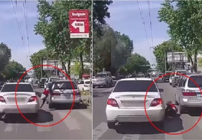 Da li je ovo najjači dječak na svijetu? Udarilo ga auto, ali to ga nije spriječilo da nastavi