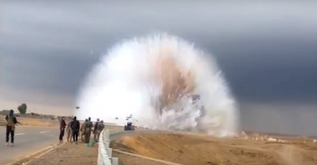 Scena koja ledi krv u žilama: Pogledajte jezivi snimak eksplozije bombe u Iraku (VIDEO)