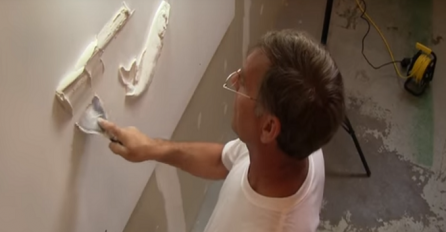 Stavio je malo gipsa na zid, a ono što je napravio će vas oduševiti (VIDEO)
