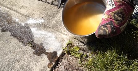 On uvijek istresa lonac ključale vode po svom dvorištu, kako se ovog nismo sjetili prije (VIDEO)