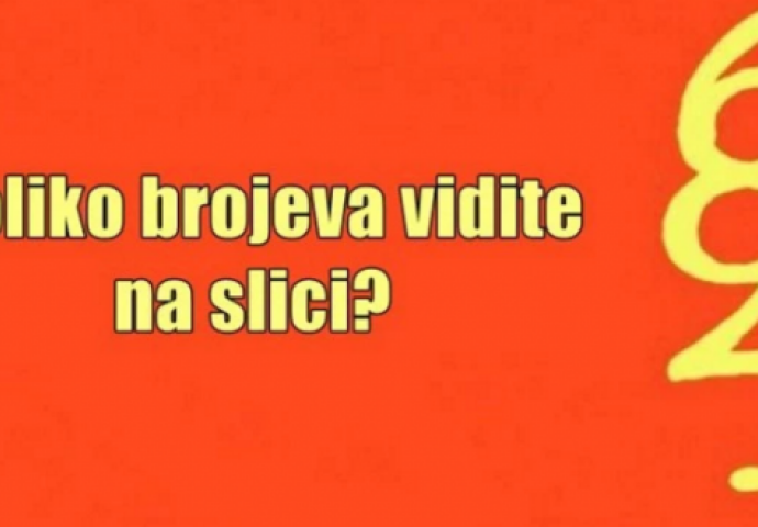 Tek 2% ljudi zna tačan odgovor: Koliko brojeva vidite na slici?