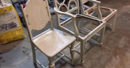 Ostat ćete bez teksta kada vidite šta je uradio sa ovim polomljenim stolicama (VIDEO) 