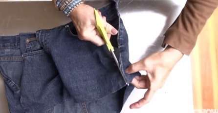 Kada vidite zašto je isjekla stare traperice, odmah ćete isto uraditi (VIDEO)