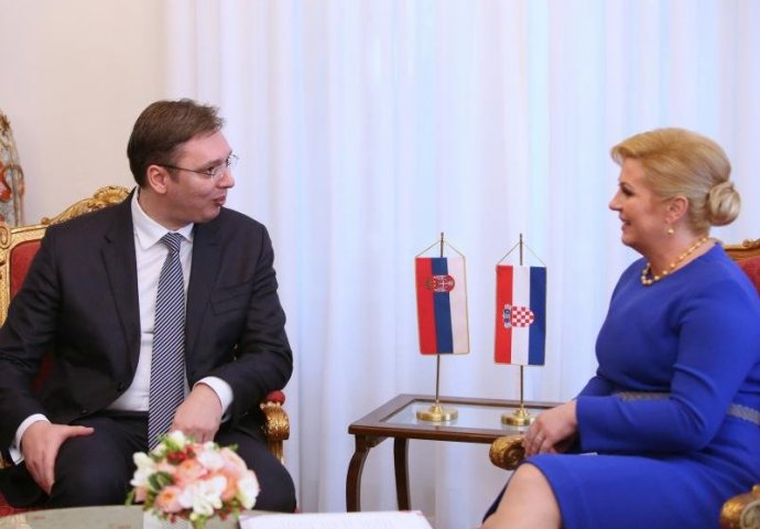 Historijski susret Kolinde Grabar Kitrović i Aleksandra Vučića